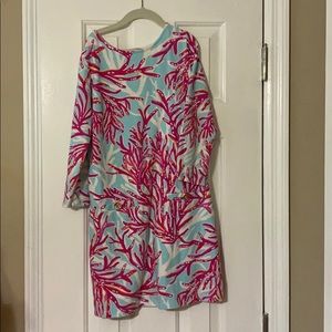 Lilly Pulitzer Dress Girls sz XL 12-14 Corals